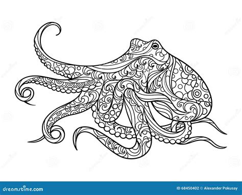 adult coloring pages octopus